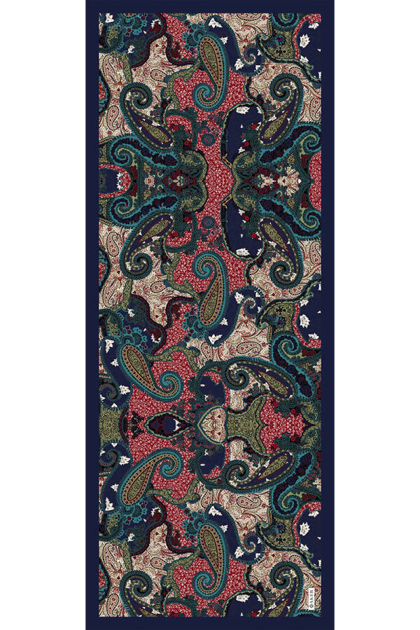 Lacivert Soft Touch Şal - 1