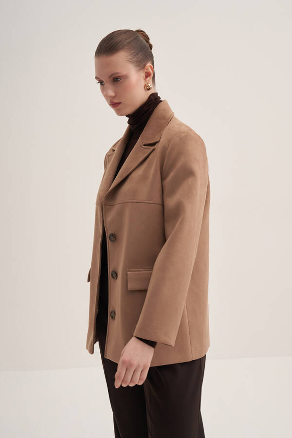 Vizon Süet Klasik Ceket - Aker (1)