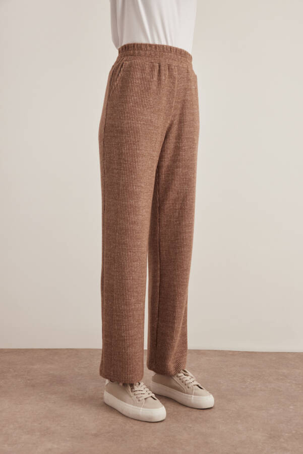 Vizon Triko Beli Lastikli Pantolon - 3