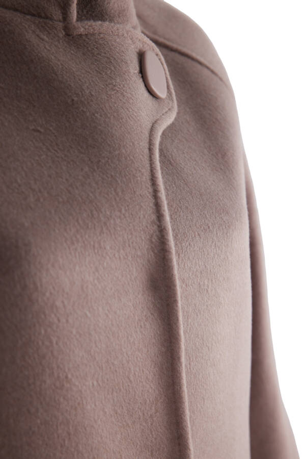 Vizon Yaka Detaylı Kaşe Kaban - 2