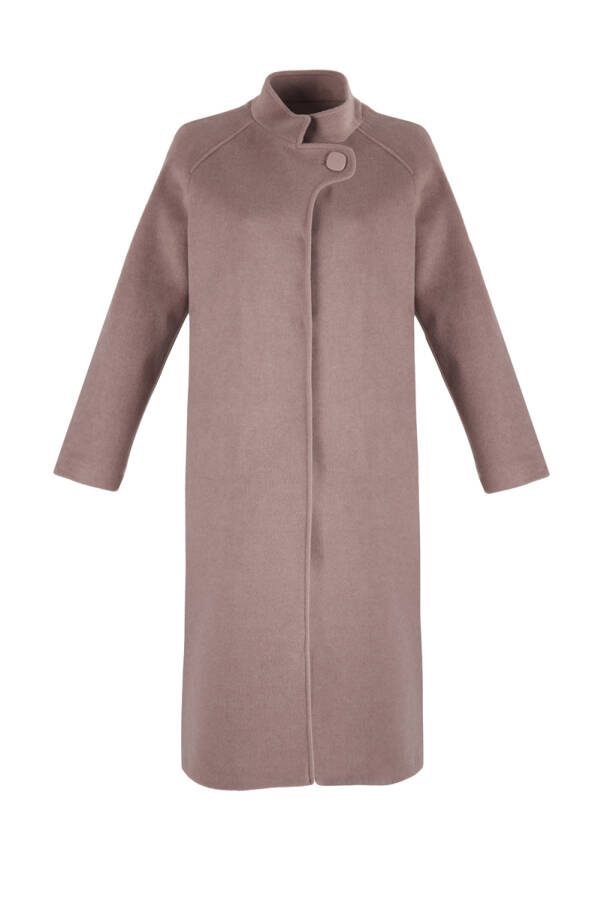 Vizon Yaka Detaylı Kaşe Kaban - 1