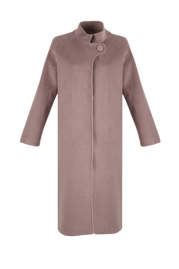 Vizon Yaka Detaylı Kaşe Kaban - 1