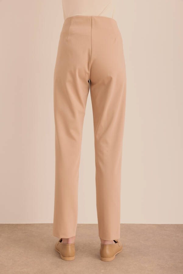 Vizon Yüksek Bel Dar Form Pantolon - 6