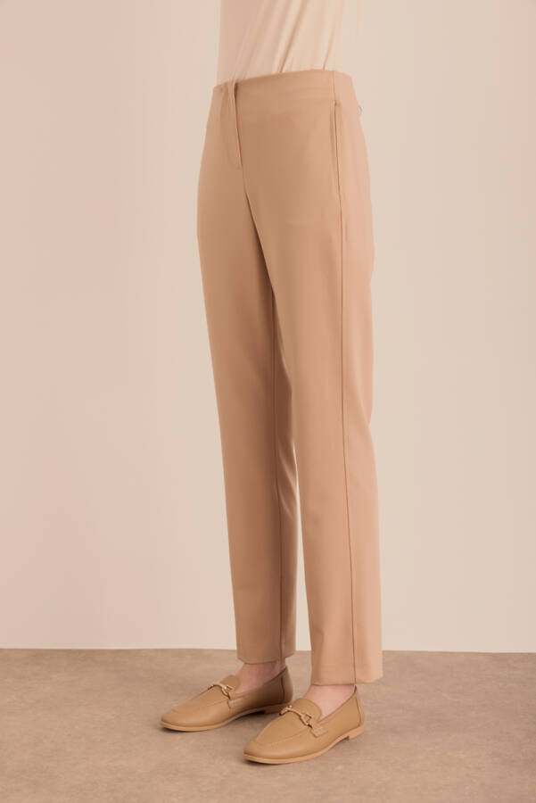 Vizon Yüksek Bel Dar Form Pantolon - 4