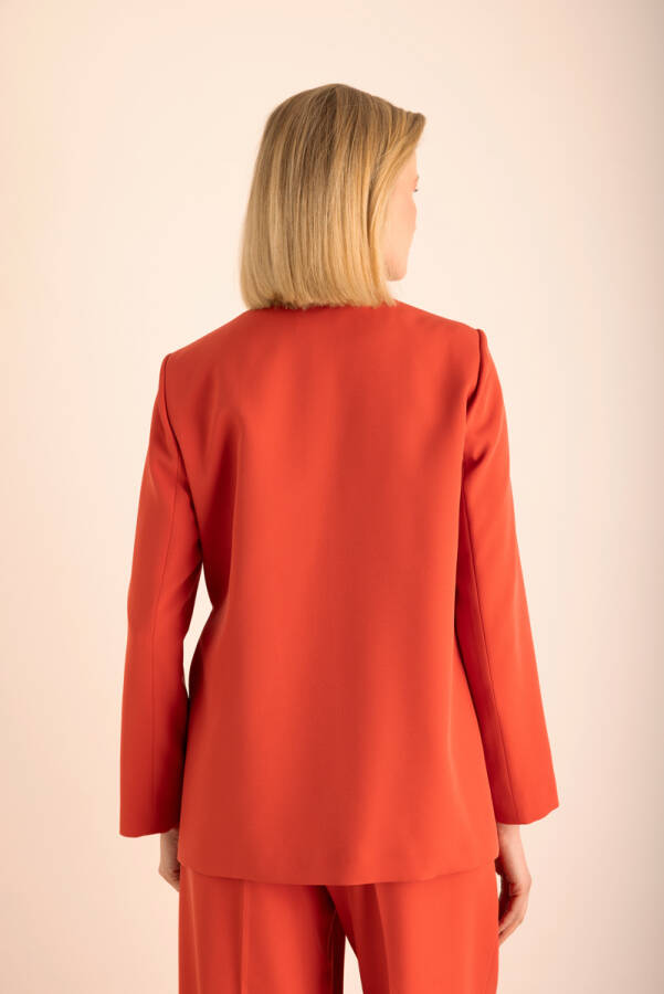 Yandan Bağlamalı Ceket - 7