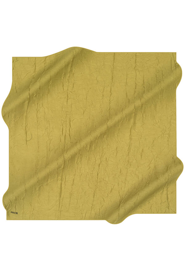 Yağ Yeşili 100X100 Kraş Eşarp - 1