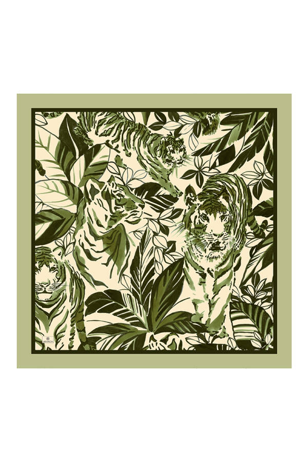 Yeşil 100X100 Omuz Şalı - ARANCIA