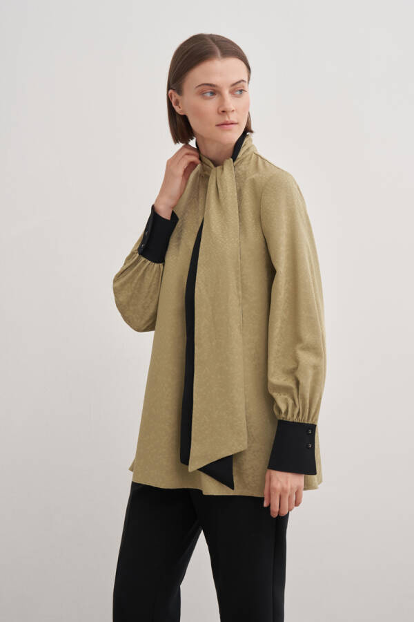 Yeşil Dilk Yaka Tunik - Aker