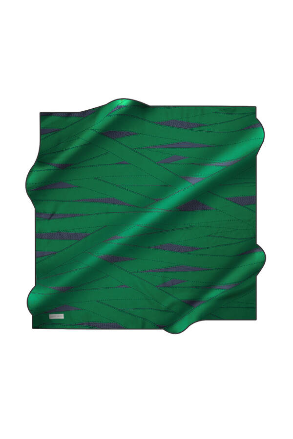 Renkli 90X90 Pierre Cardin Krep Saten Eşarp - 1