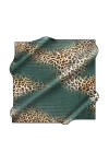 Leopar Desenli 90X90 İpek Jakar 