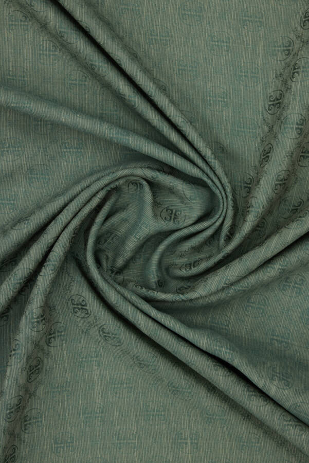 Yeşil 100X100 K.Pierre Cardın Logolu İpek Koton Jakar - Pierre Cardin (1)