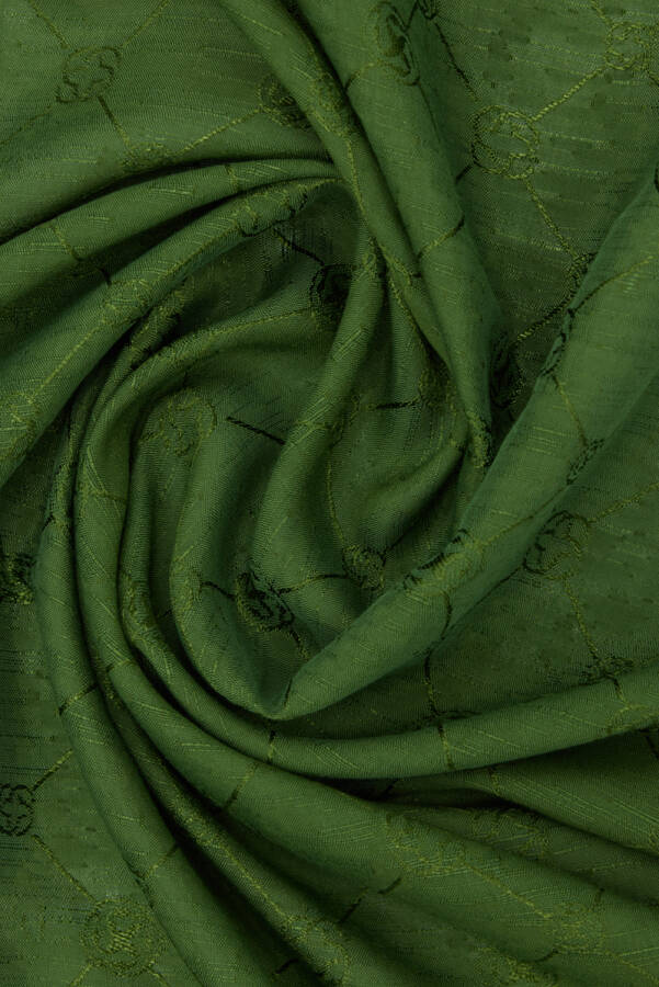 Yeşil 70X190 CM Koza Şal - 3