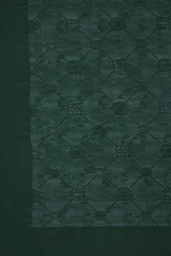 Yeşil 70X190 CM Koza Şal - 4