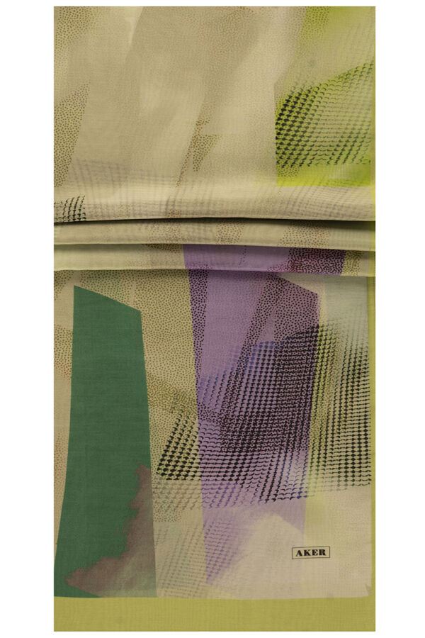 Yeşil 75X200 İpek Koton Şal - 1