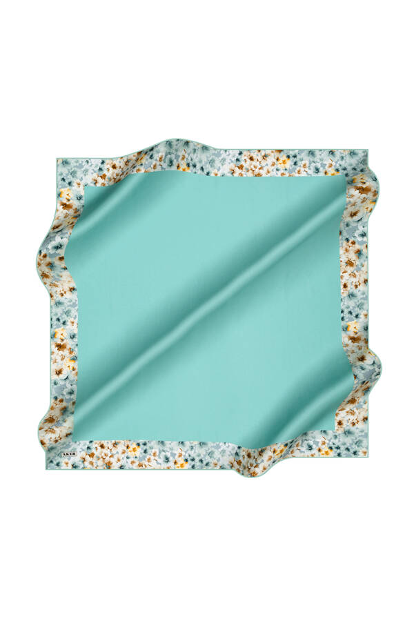 Renkli 90X90 İpek Krep Saten - 1