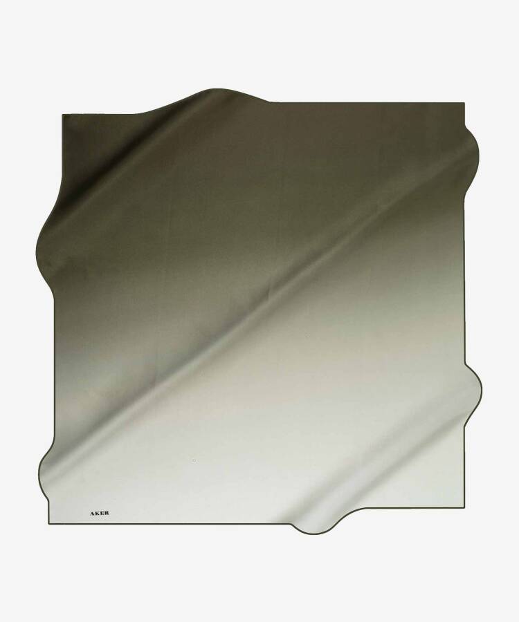 Fırça Desenli 90X90 Aker İpek Krep Saten Eşarp - 2
