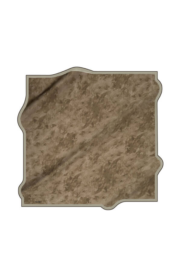 Fırça Desenli 90X90 Aker İpek Tivil Eşarp - 1