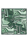 Yeşil 90X90 İpek Twill Eşarp 