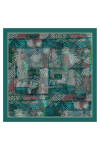 Yeşil 90X90 İpek Twill Eşarp 