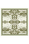 Yeşil 90X90 İpek Twill Eşarp 
