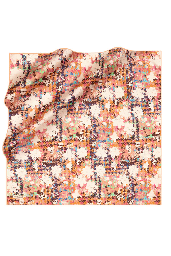 Yeşil 90X90 İpek Twill Eşarp - Cacharel