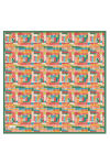 Yeşil 90X90 İpek Twill Eşarp 