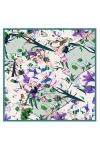 Yeşil 90X90 İpek Twill Eşarp 