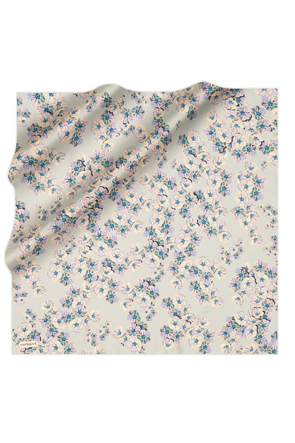 Yeşil 90X90 İpek Twill Eşarp - 1