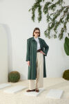 Yeşil Apolet Detaylı Trençkot - 6