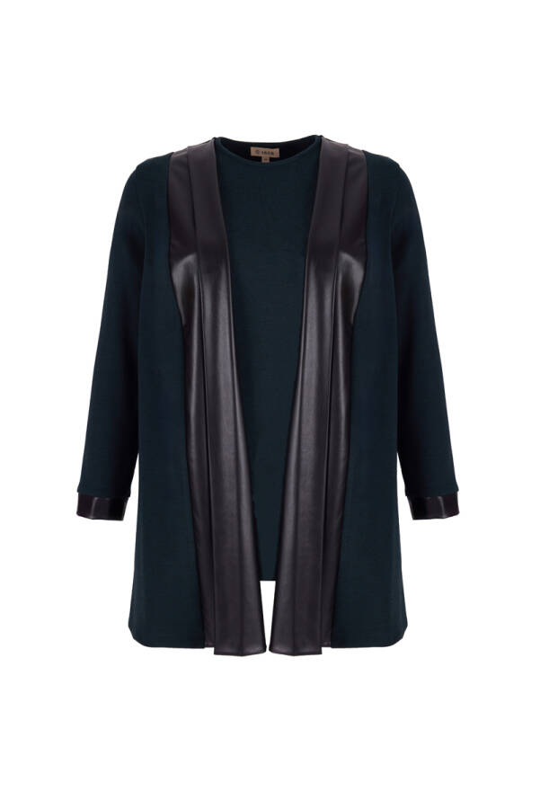 Yeşil Deri Garnili Tweenset - Aker