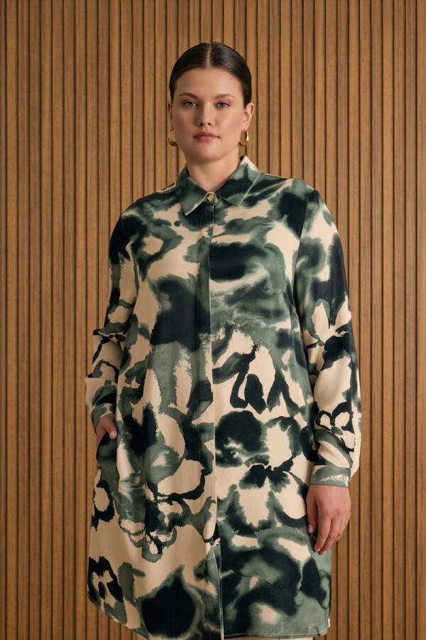 Yeşil Desenli Tunik - Aker (1)