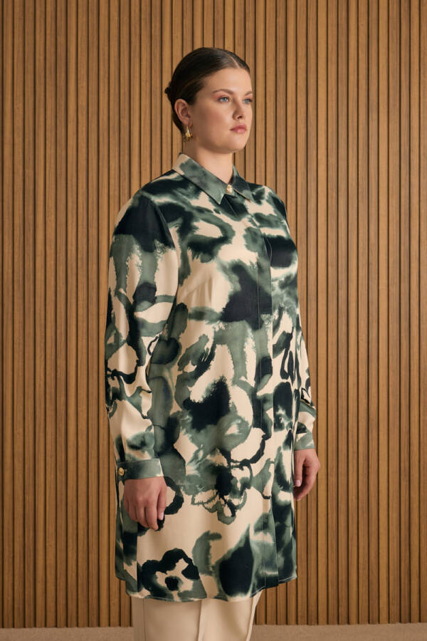 Yeşil Desenli Tunik - 4