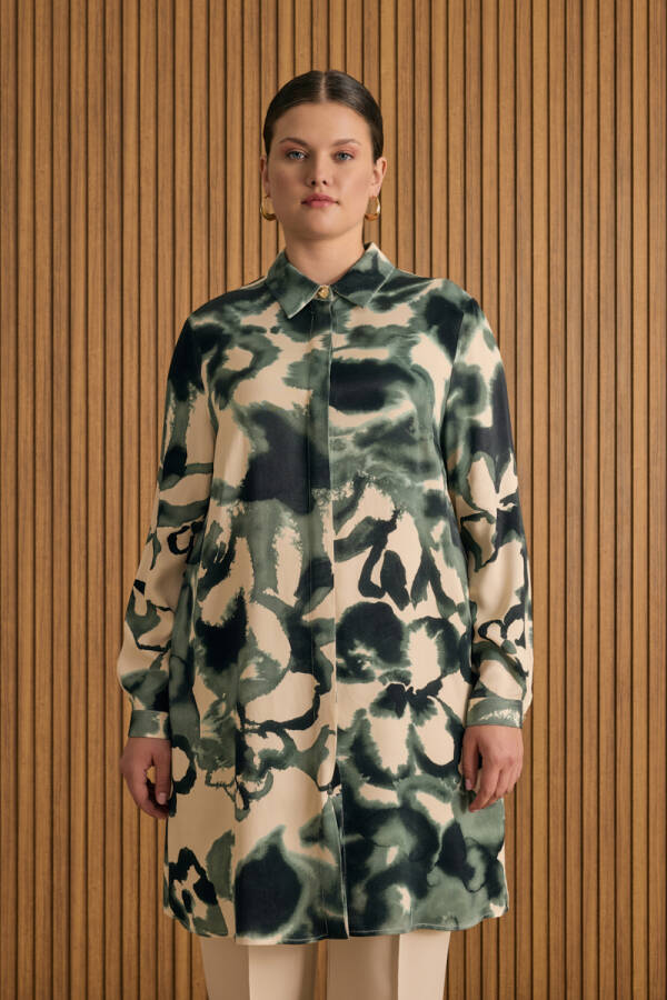 Yeşil Desenli Tunik - 3