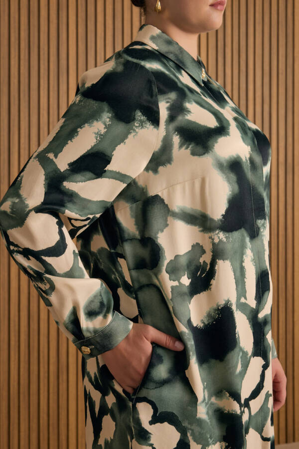 Yeşil Desenli Tunik - 5