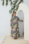 Yeşil Desenli Poplin Tunik - 1