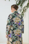 Yeşil Desenli Poplin Tunik - 7