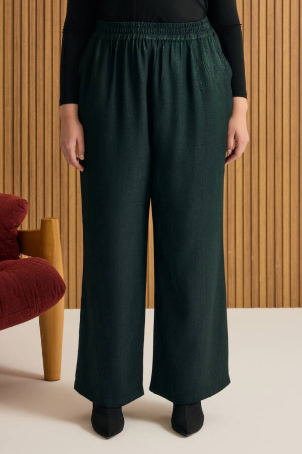 Yeşil Dokulu Kumaş Viscon Takım - 7