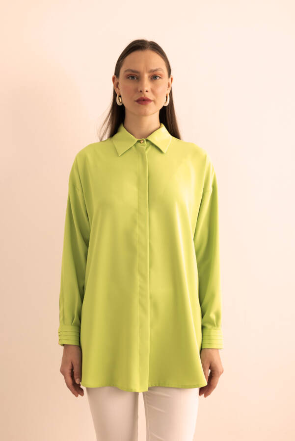 Yeşil Dokuma Tunik - 6