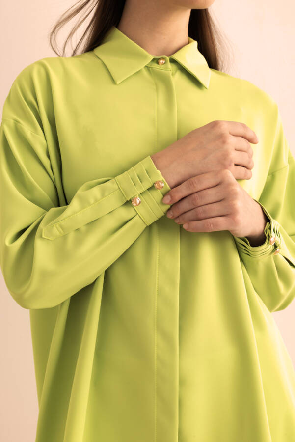 Yeşil Dokuma Tunik - 3