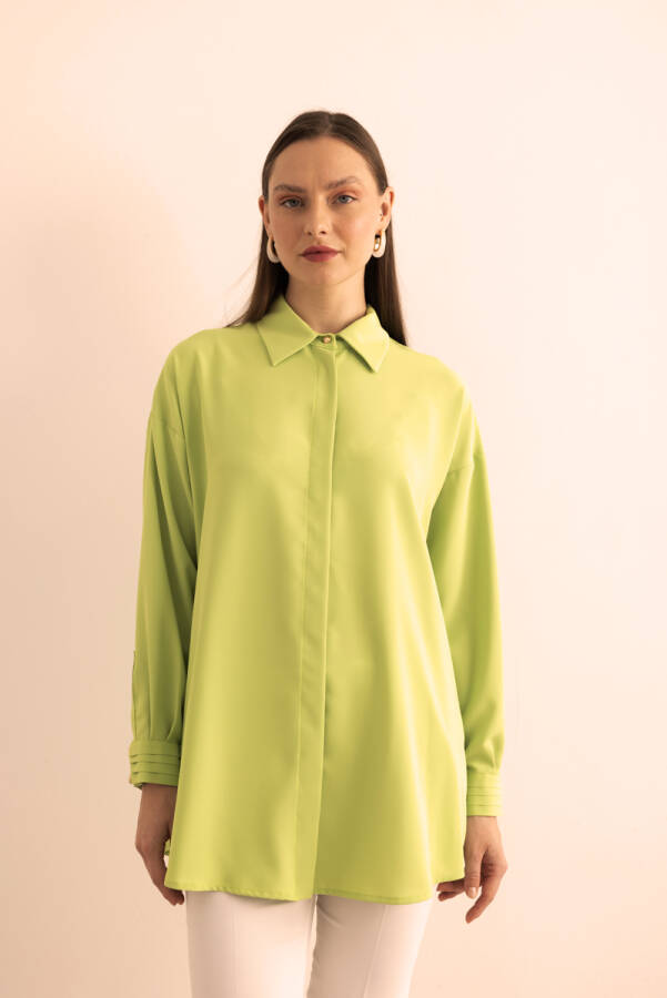 Yeşil Dokuma Tunik - 1