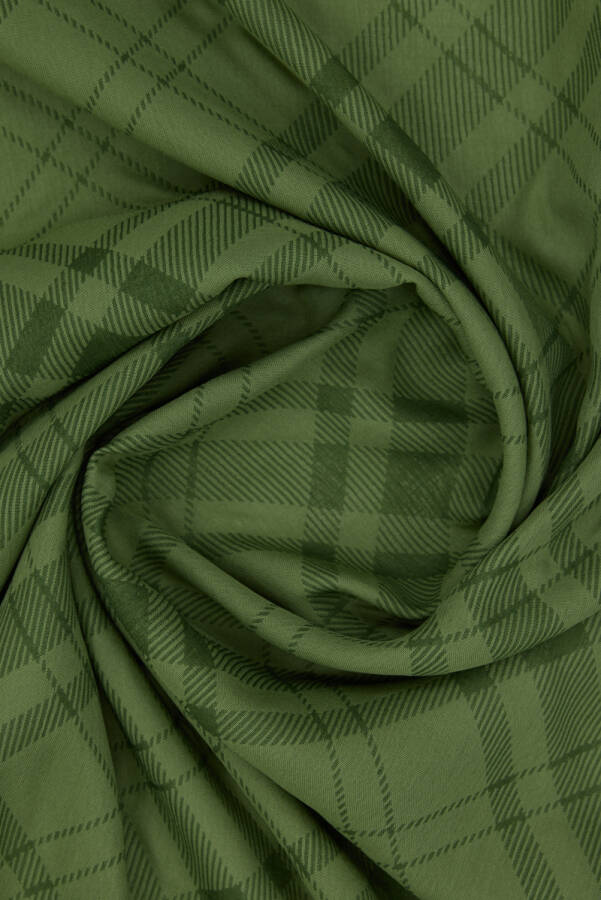 Yeşil Ekose Şal - 3