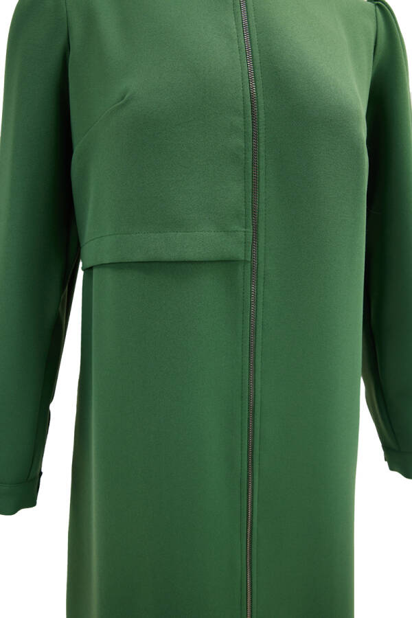 Yeşil Fermuarlı Ferace - Aker (1)