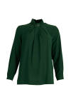 Yeşil İşleme Detaylı Bluz 