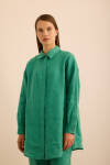Yeşil Keten Tunik 
