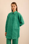 Yeşil Keten Tunik - 3