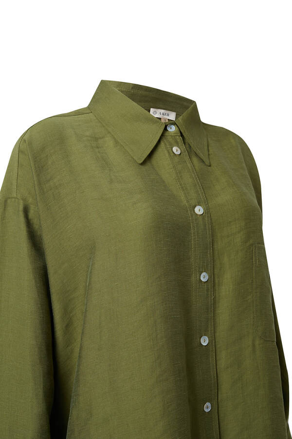 Yeşil Keten Tunik - 2