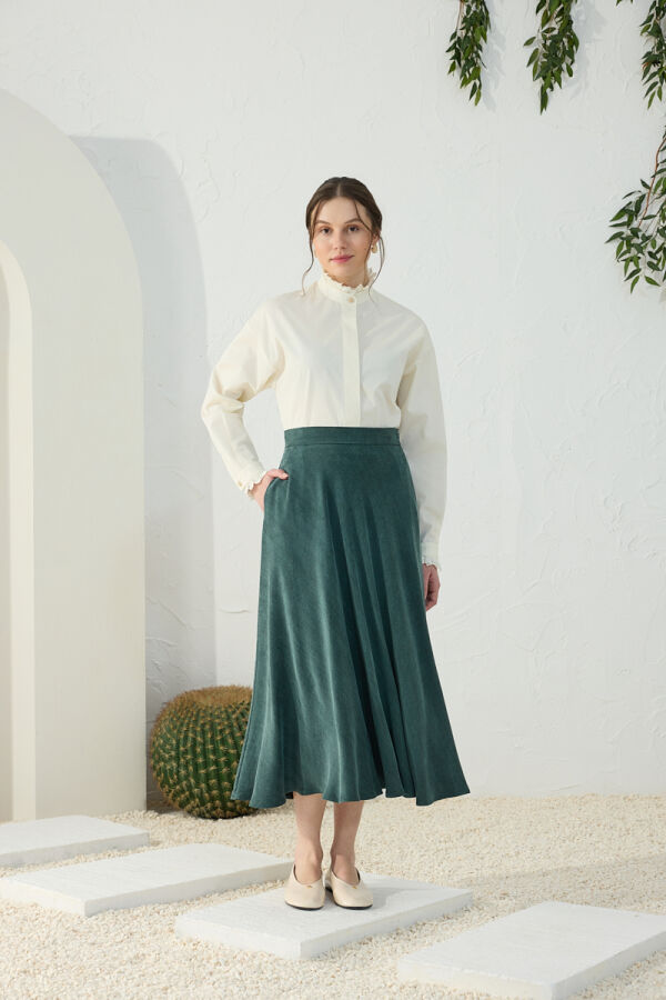 Yeşil Kloş Etek - 2