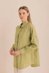 Yeşil Kumaşı Püskül Detaylı Tunik - 2