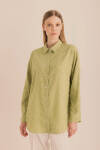 Yeşil Kumaşı Püskül Detaylı Tunik - 4