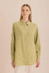 Yeşil Kumaşı Püskül Detaylı Tunik - 6